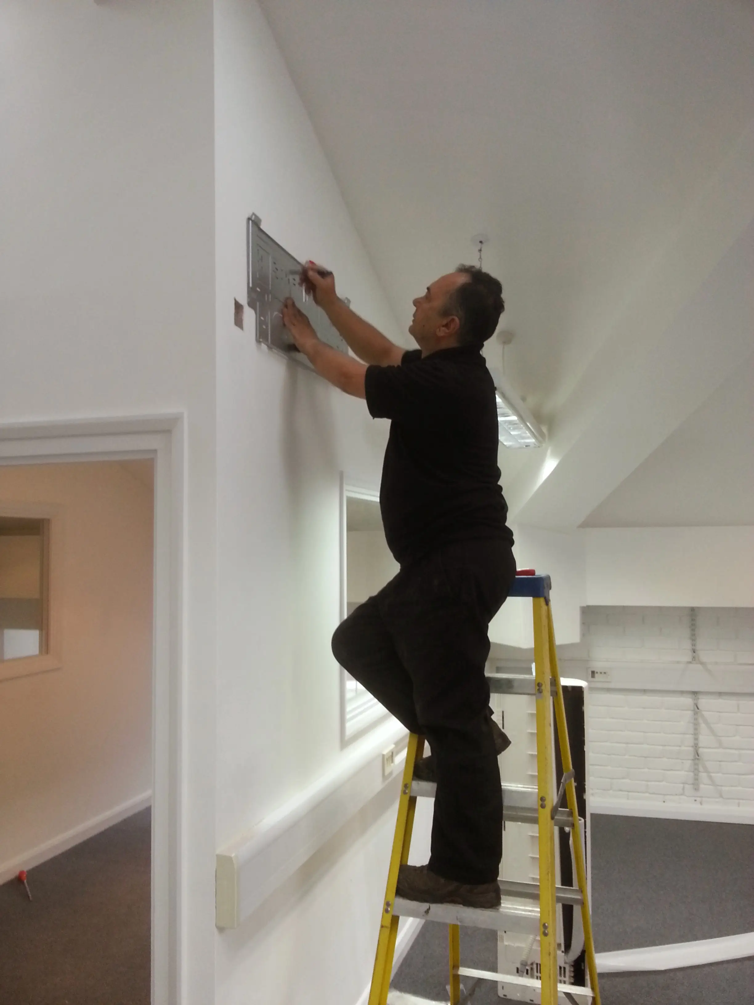 engineer preparing for isntallation london