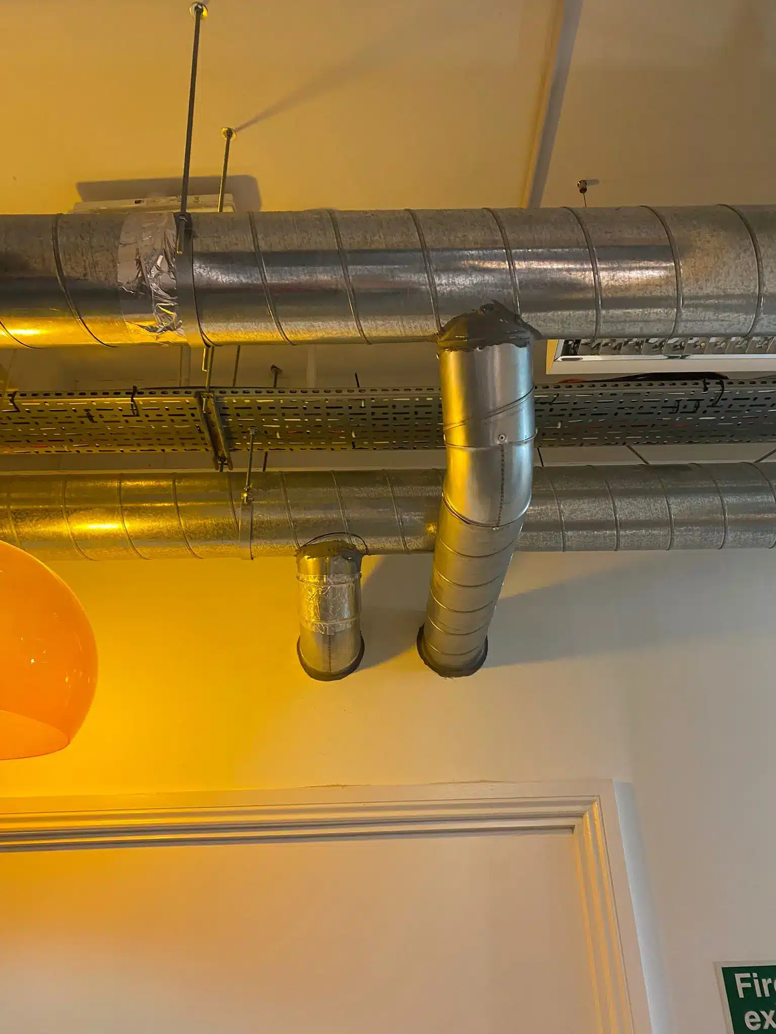 ducted ac unit install for a gym in edmonton london