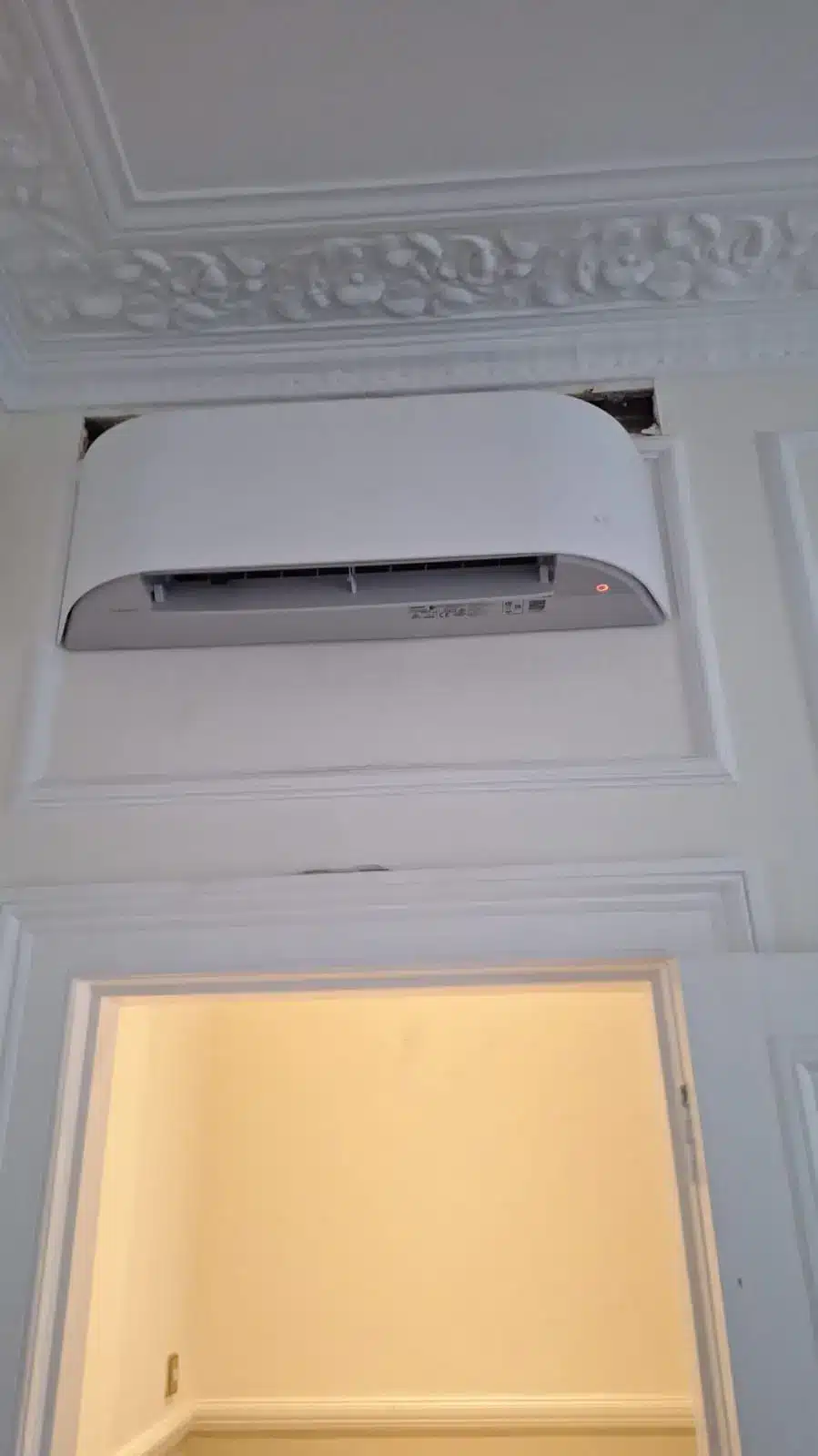 toshiba haori wall mounted air conditioning installation for a domestic property in Colindale London